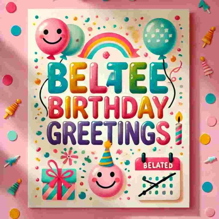 Belated Birthday Greetings