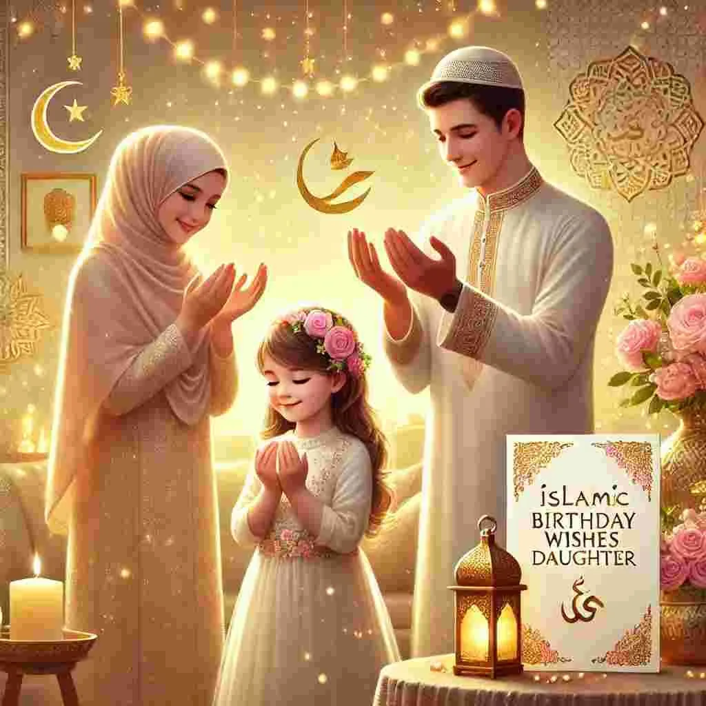 Islamic Birthday Wishes for Daughter