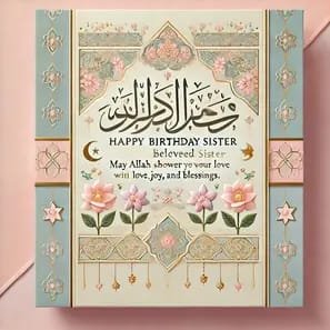 Islamic Birthday Wishes for Sister