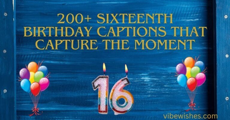 Sixteenth Birthday Captions