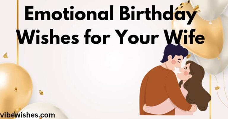 Emotional birthday wishes