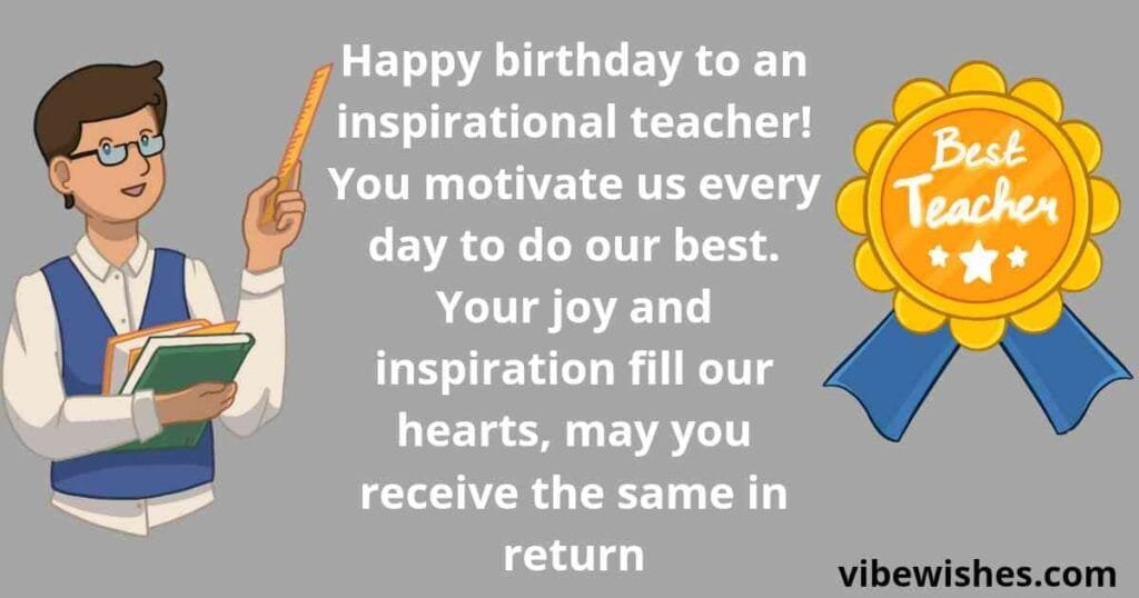 Birthday Wishes for Teachers