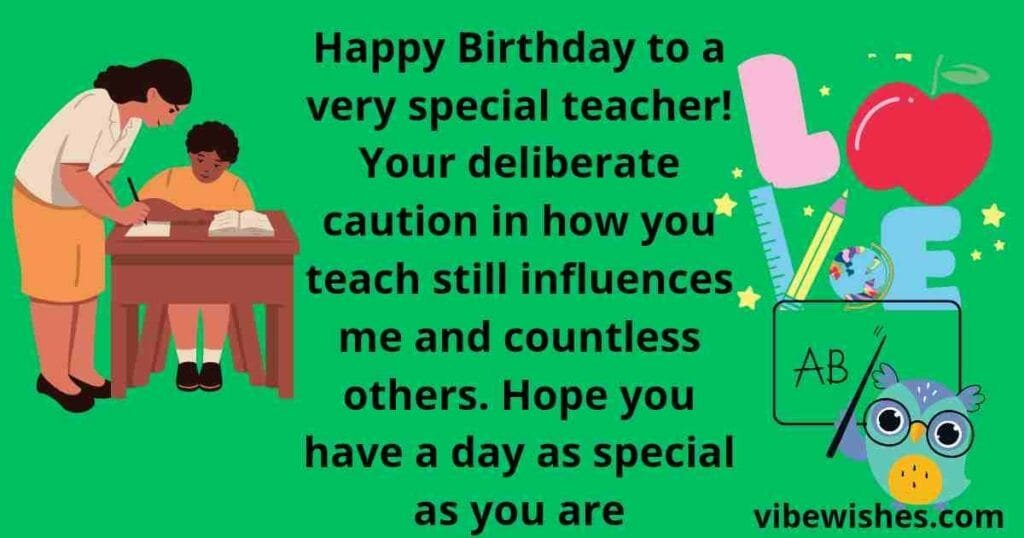 Birthday Wishes for Teachers