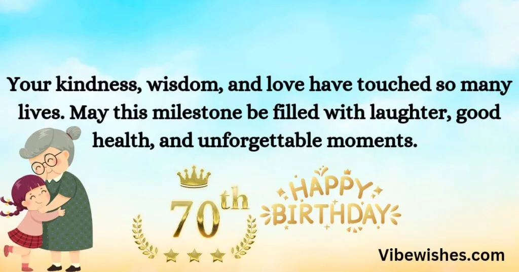 70th birthday messages
