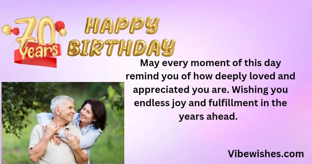 70th birthday messages