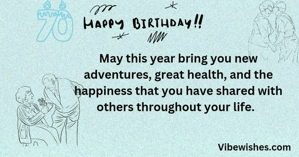 70th birthday messages