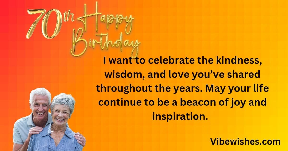 70th birthday messages
