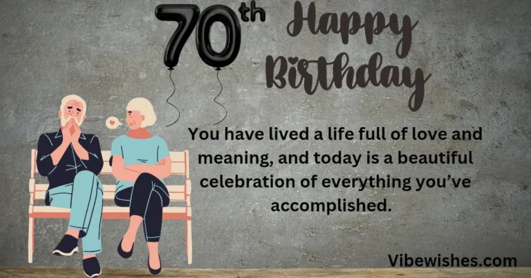 Personalized 70th Birthday Message