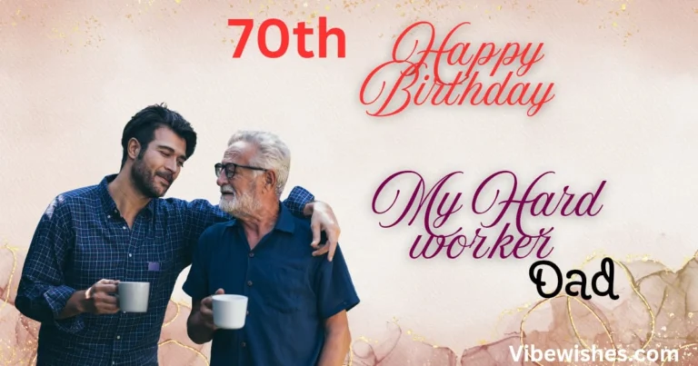 Heartfelt 70th Birthday Card for Dad