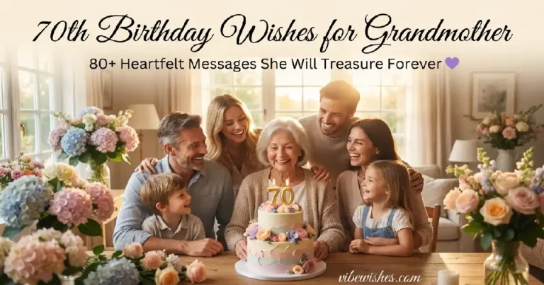 A happy older woman smiling beautifully outdoors at sunset, serving as the main feature graphic for 70th birthday wishes for grandmother.