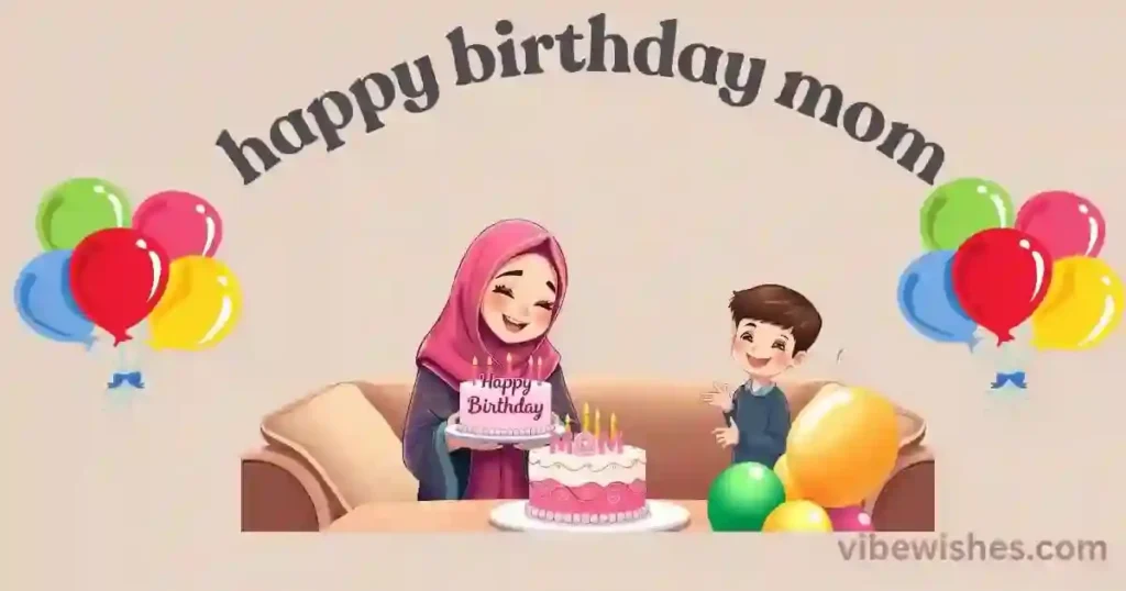 Simple Islamic birthday wishes for mother