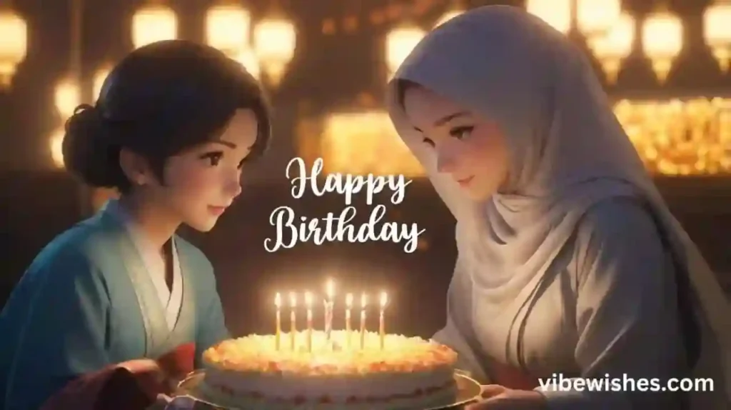 Modern Islamic birthday wishes for mom