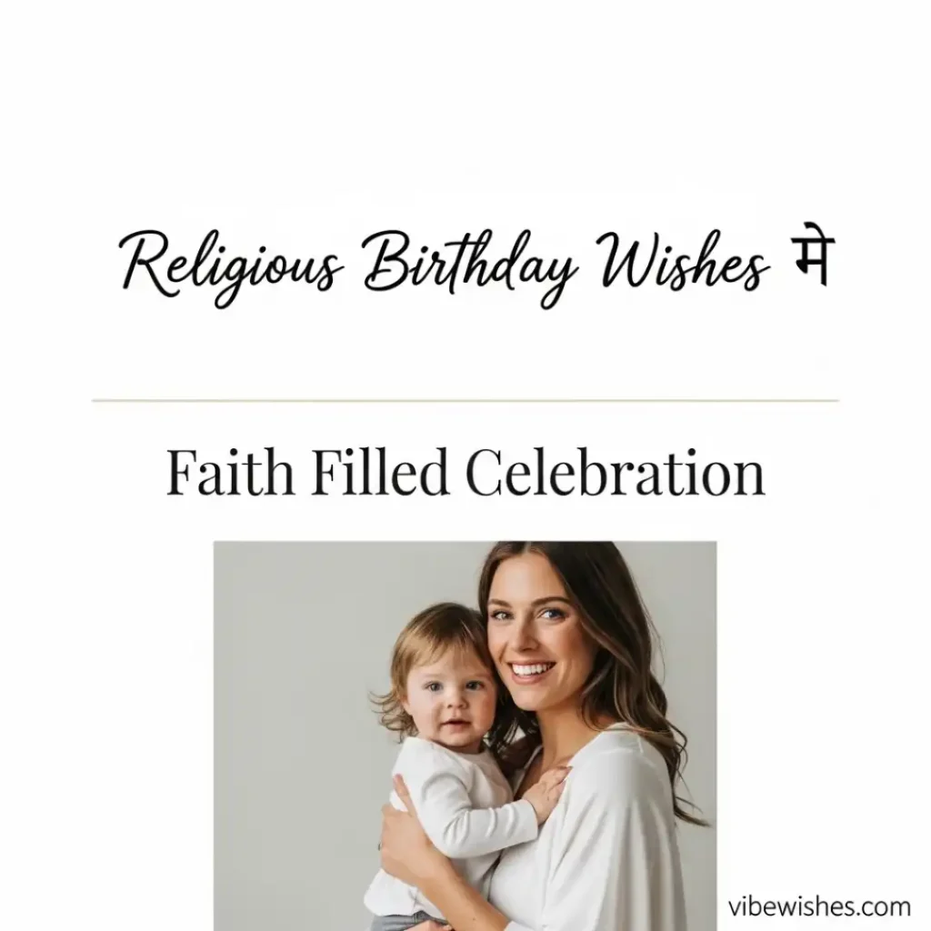 A clean, minimal graphic card template layout, ideal for printing custom religious birthday wishes.