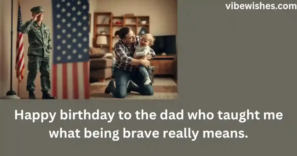 Birthday Wishes for Military Father
