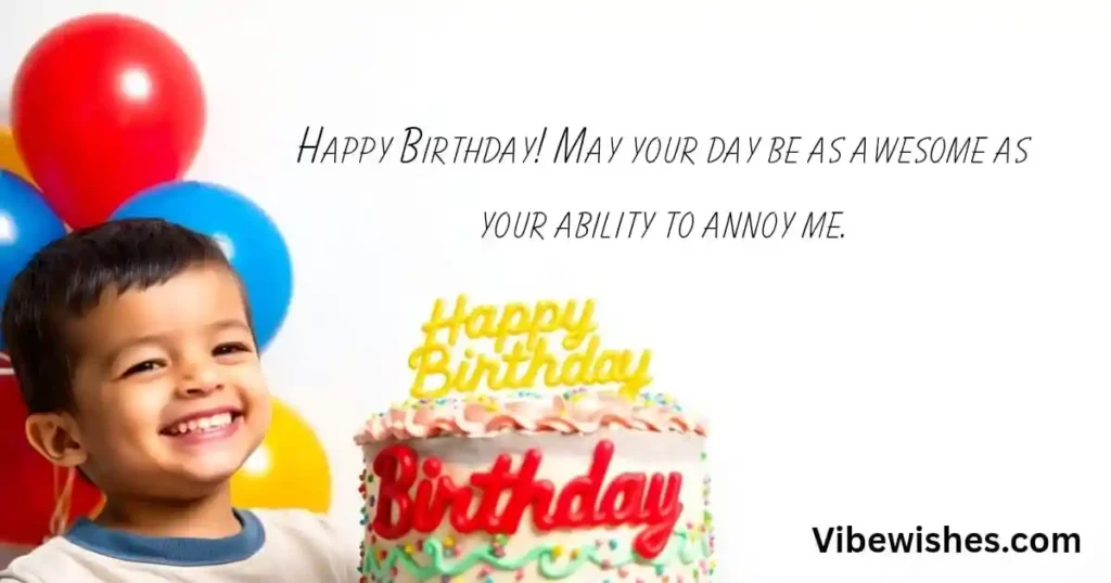 Funny Birthday Wishes for Brother