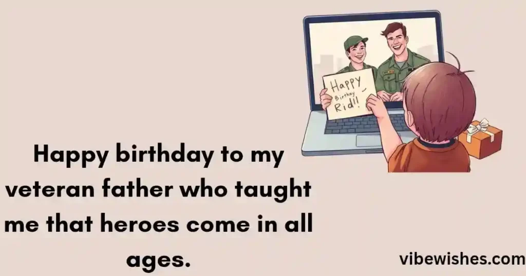 Birthday Wishes for Military Father