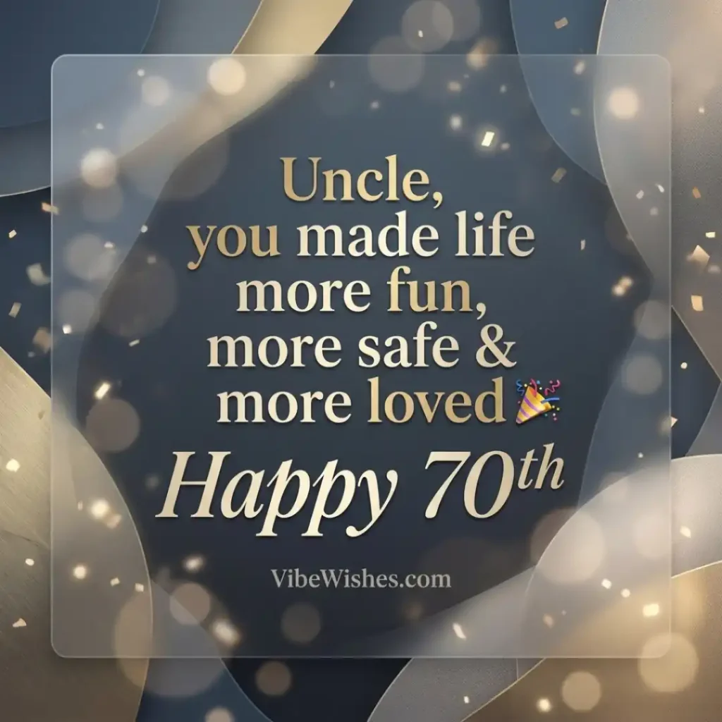 Two hands lit by a soft warm glow holding a small treat, symbolizing heartfelt 70th birthday wishes.