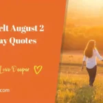 Heartfelt August 2 Birthday Quotes 2026 banner showing a couple walking in a sunlit field.