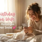 A husband hugging his smiling wife from behind during a birthday breakfast, inspired by cute birthday texts for wife.
