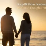 A couple holding hands on the beach during sunset, perfect for deep birthday sentiments for wife.