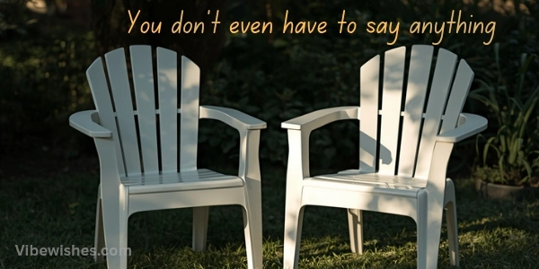 August 5th Birthday two chairs symbolizing quiet love and connection