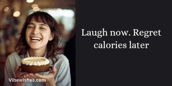 Person laughing while holding cake during a funny August 3rd Birthday moment