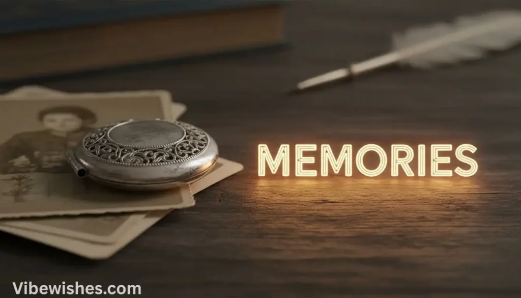 An antique pocket watch and old photos representing memories for an August 17th birthday.