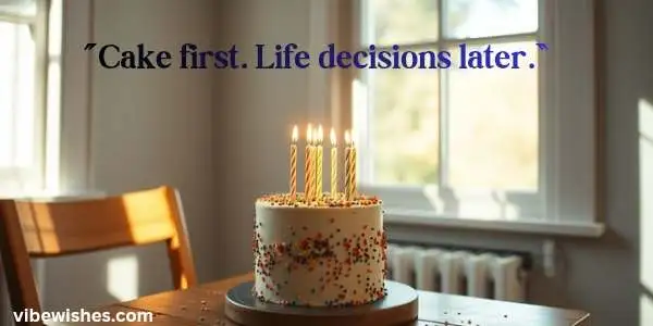 August 1 Birthday Wishes with minimal birthday cake and candles in soft morning light