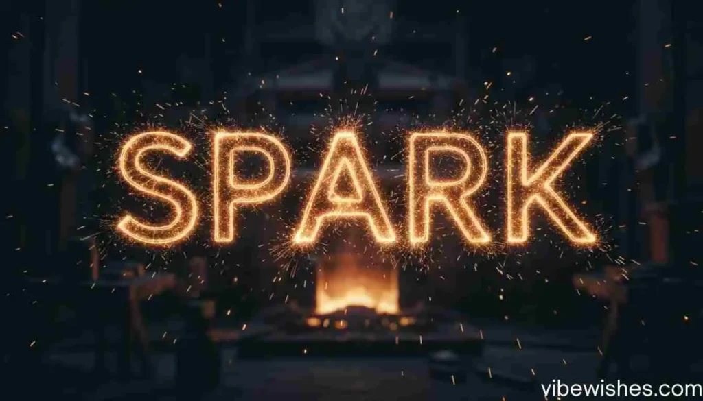 The word 'SPARK' written with golden firework sparklers at night to celebrate an August 24 birthday.
