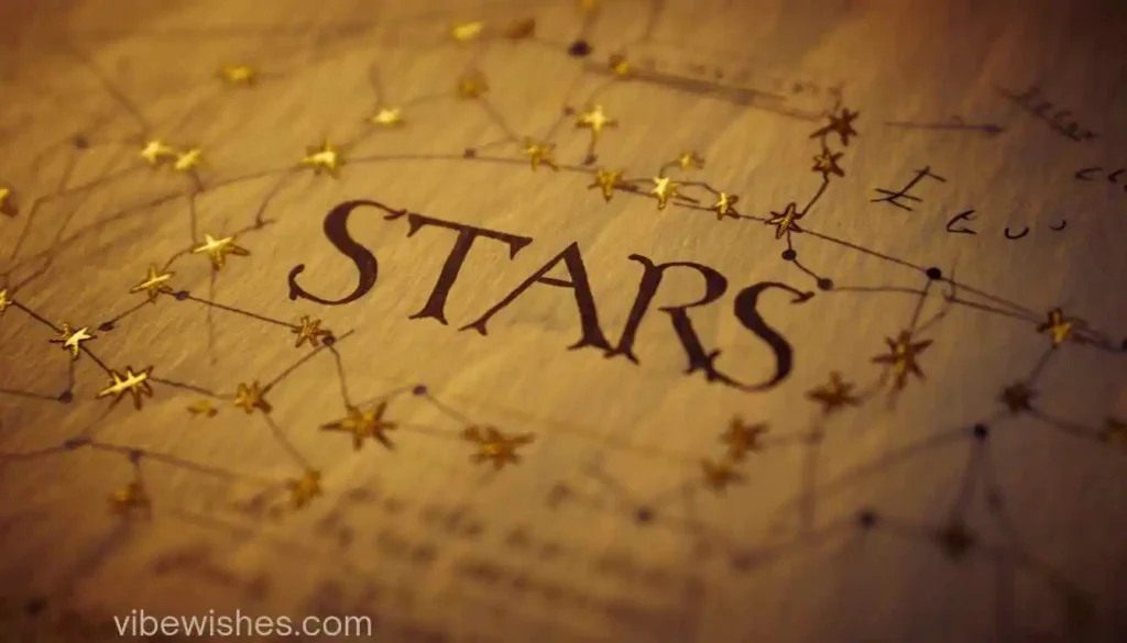 An antique star map with the word STARS for an August 31st birthday greeting.