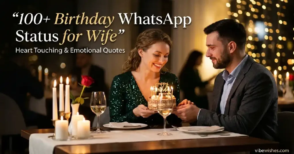 birthday WhatsApp status for wife romantic emotional quotes
