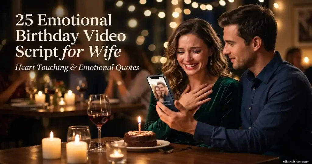 birthday video script for wife emotional romantic moment