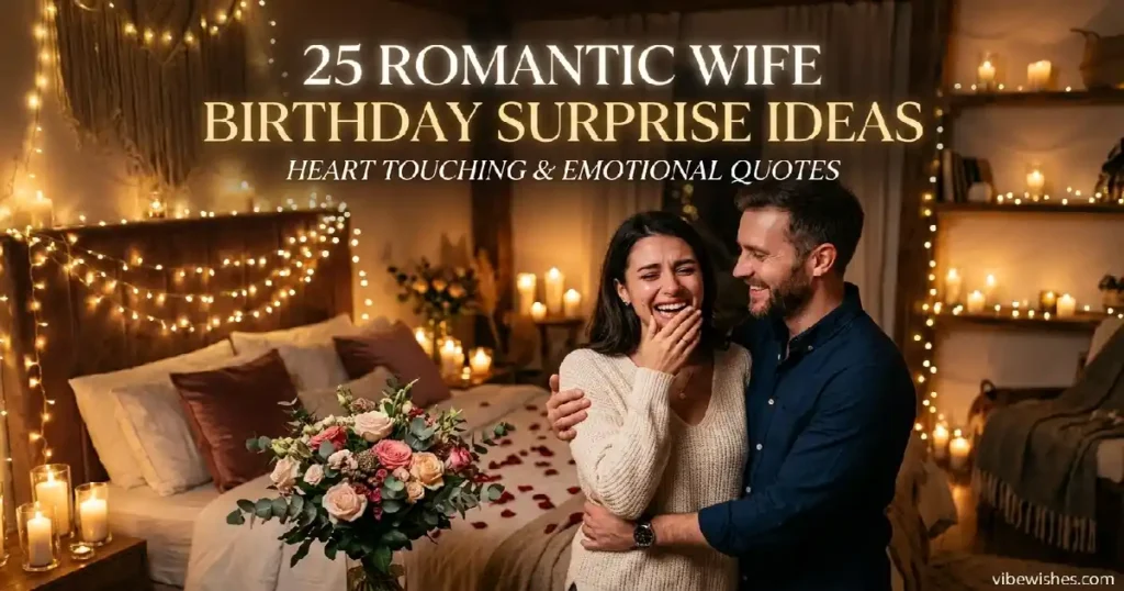 wife birthday surprise romantic ideas emotional celebration