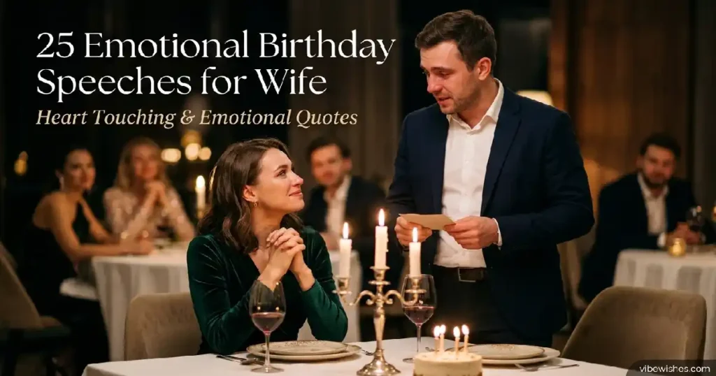 emotional birthday speech for wife romantic toast moment