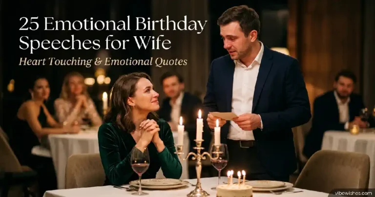 emotional birthday speech for wife romantic toast moment