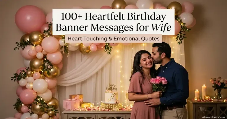 birthday banner message for wife
