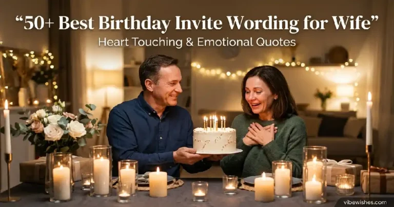 birthday party invitation wording for wife