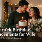 birthday announcement for wife romantic emotional image