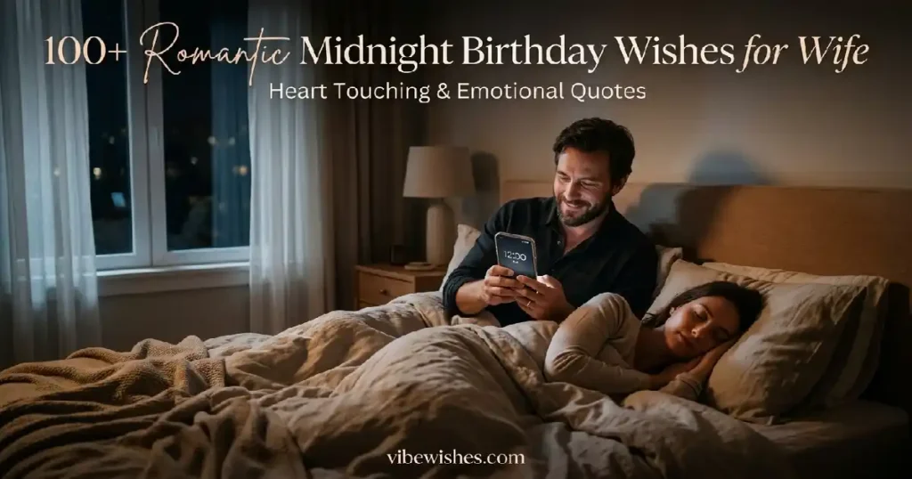 midnight birthday wishes for wife romantic emotional