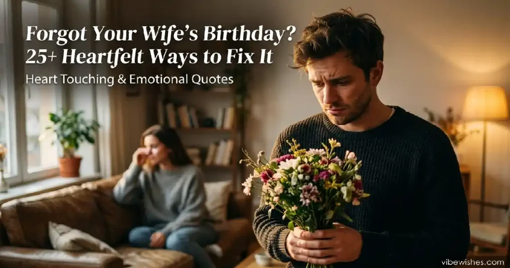 Forgot Your Wife's Birthday emotional recovery guide image