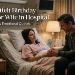 Birthday Wishes for Wife in Hospital emotional romantic scene