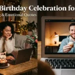 Virtual birthday celebration for wife romantic video call surprise