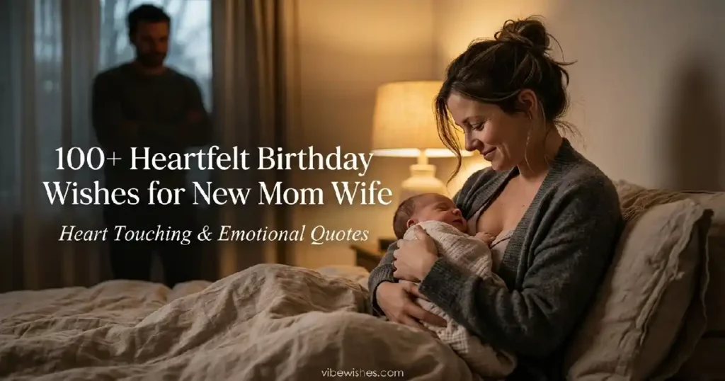 Birthday wishes for new mom wife emotional romantic image
