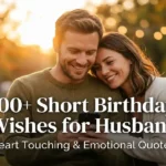 short birthday wishes for husband romantic emotional messages