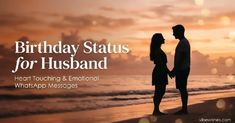 birthday status for husband romantic WhatsApp messages vibewishes.com hero image