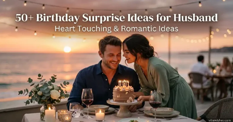 birthday surprise ideas for husband romantic celebration at sunset