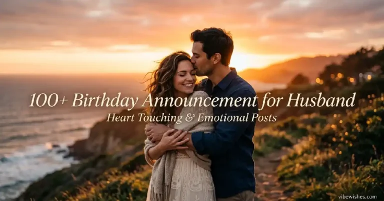 birthday announcement for husband romantic emotional post ideas
