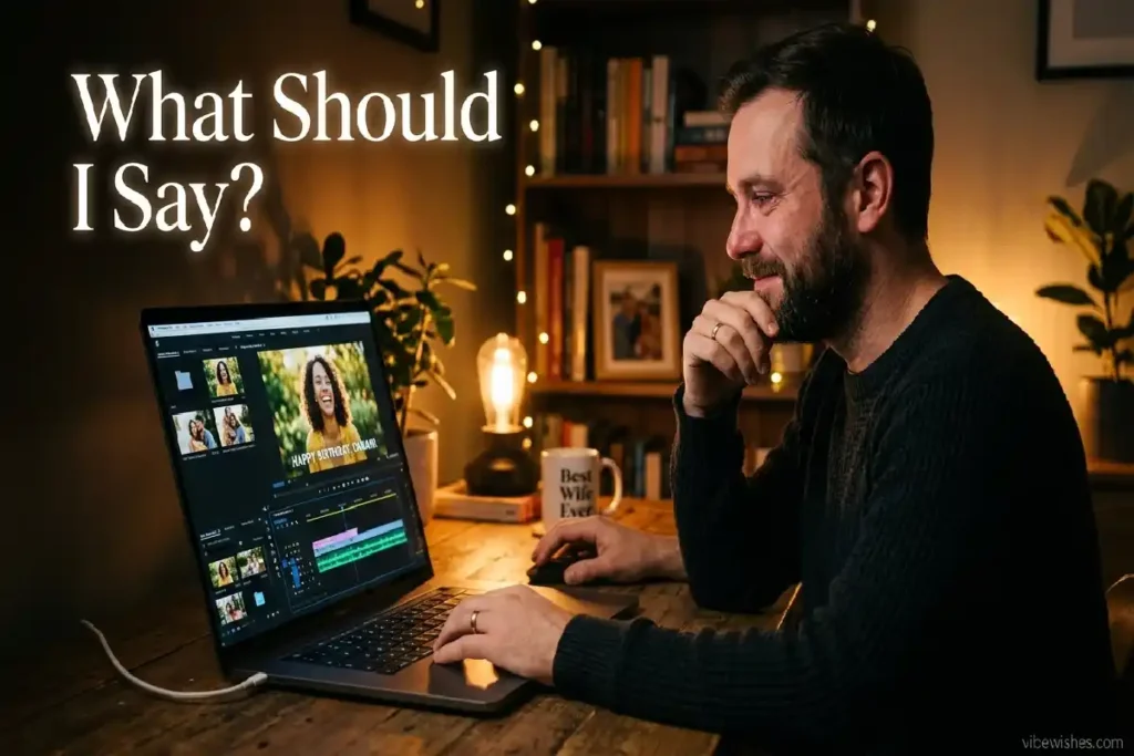 birthday video script for wife editing emotional video