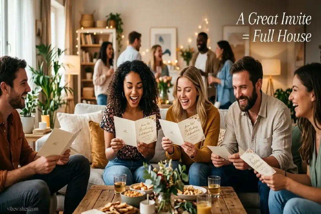 birthday party invitation wording for wife emotional moment