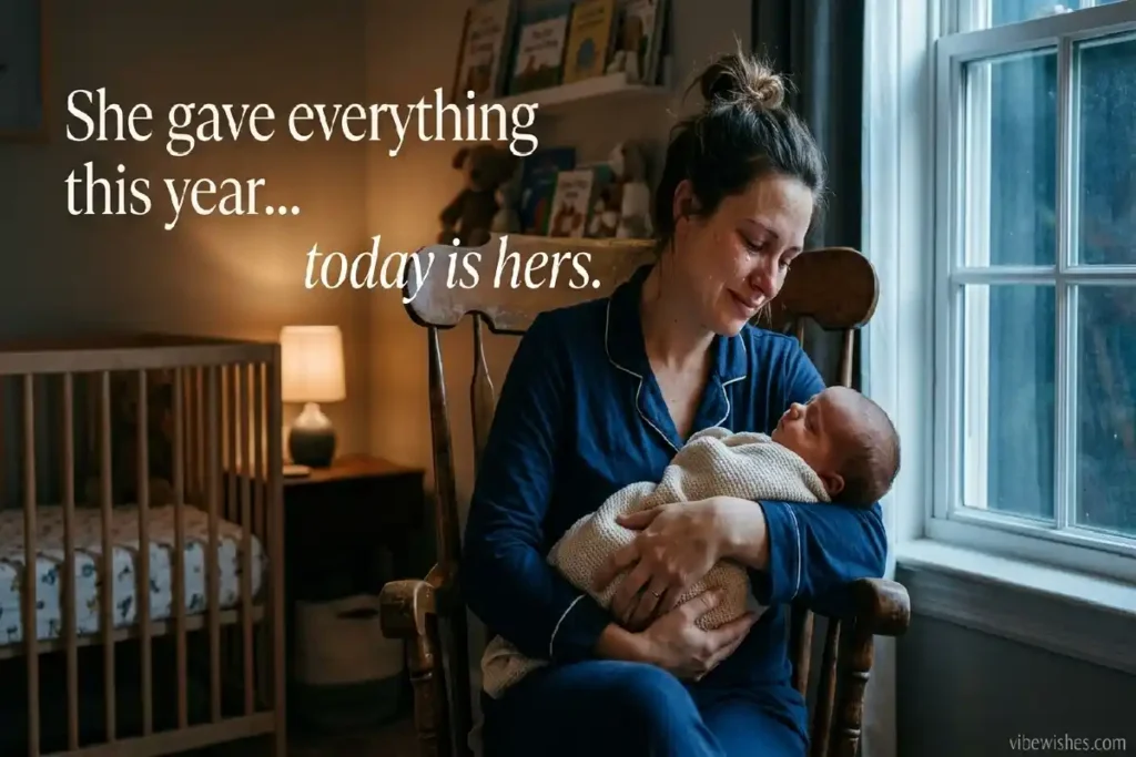 birthday wishes for new mom wife emotional night scene
